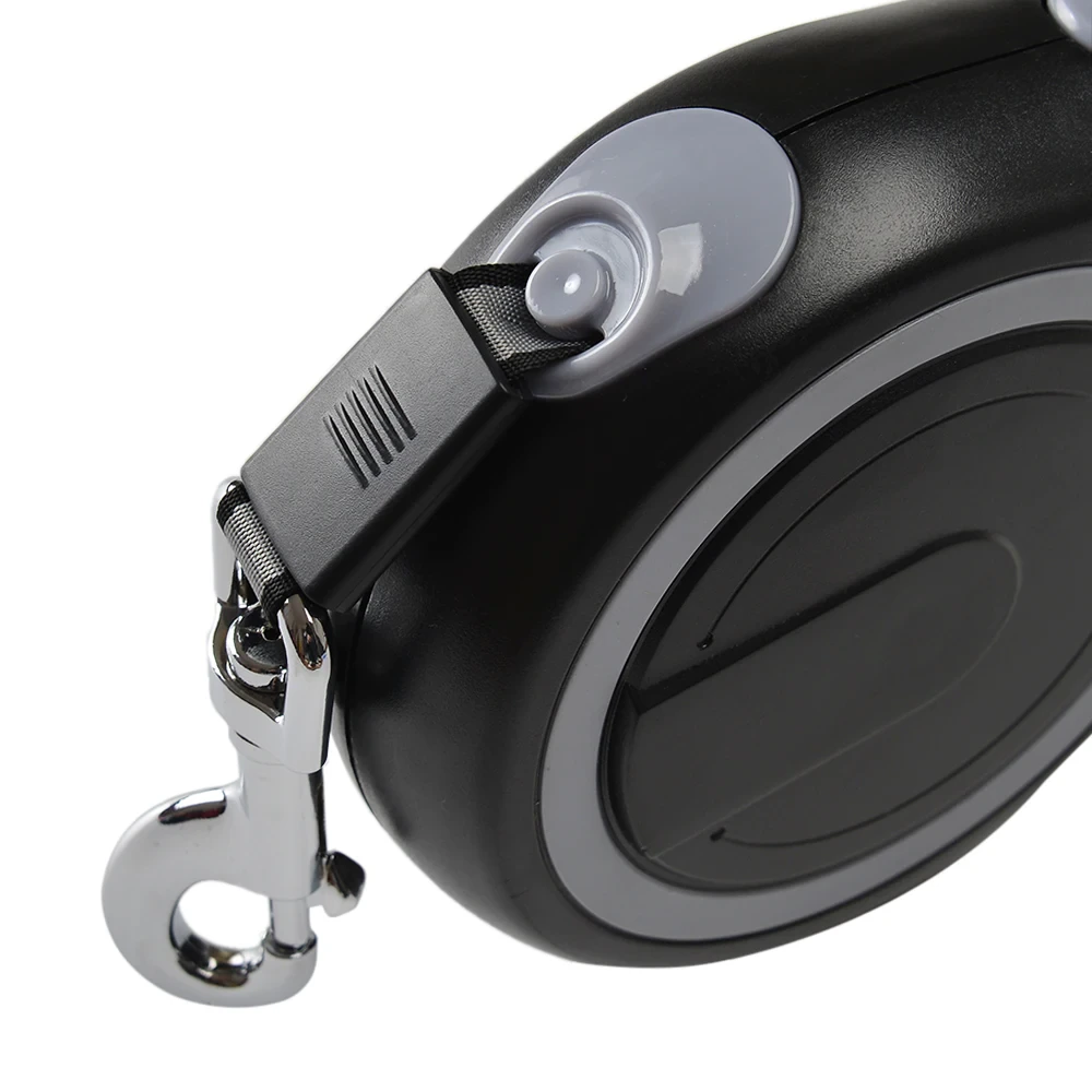 Giant Retractable Tape Dog Leash – Black / Neon - Image 2